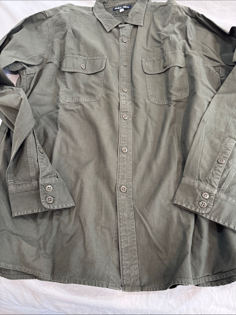 Alex Mill Olive Utility Shirt